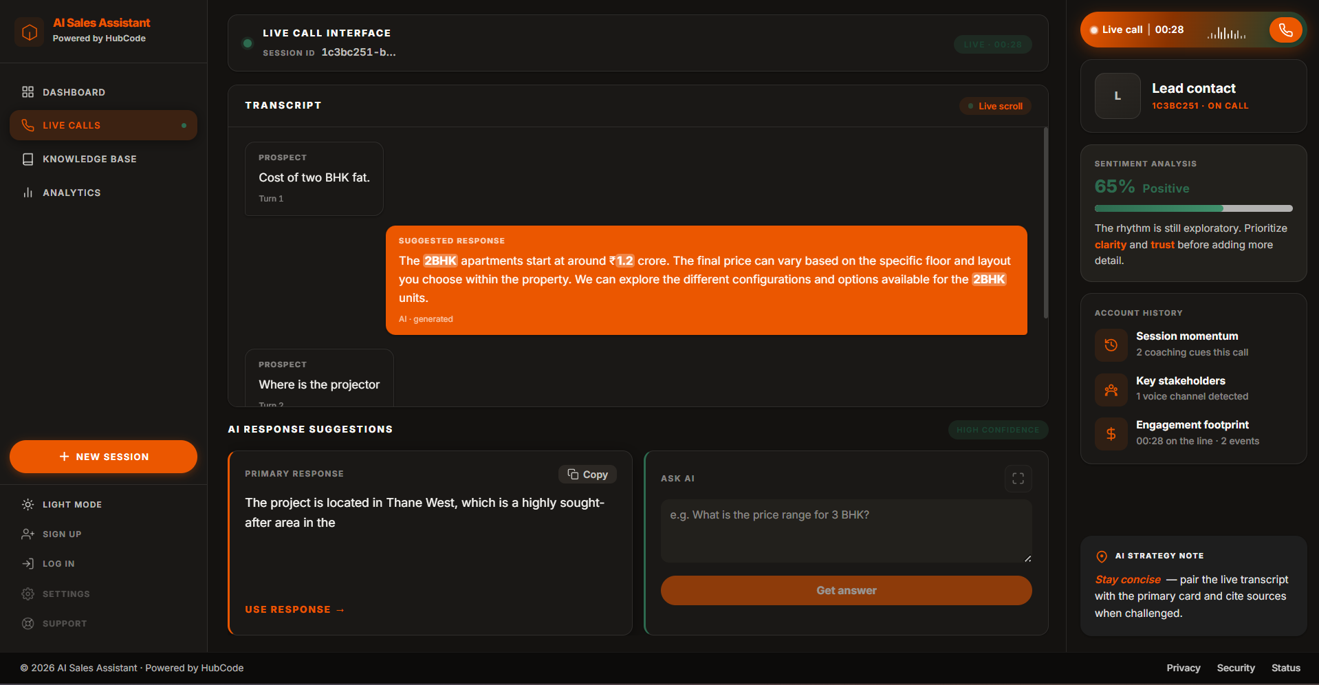 AI Live Call Assistant